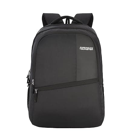 American Tourister Valex 28 Ltrs Large Laptop Backpack with Bottle Pocket and Front Organizer- Black